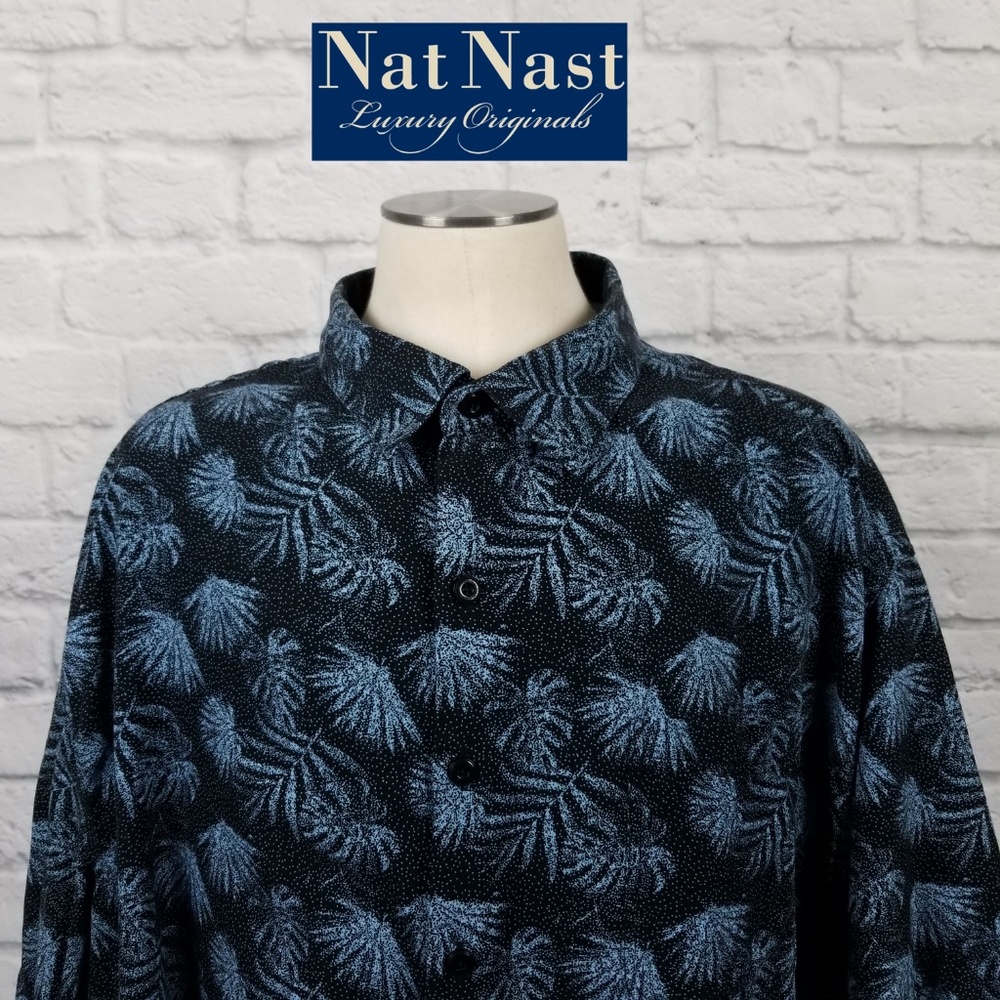 Nat Nast Hawaiian Camp Shirt Silk/Cotton XXL